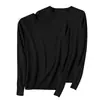 Conjunto de dos piezas Otoño e Invierno Suéter Pulóver para Mujer Cuello Redondo Tejido de Punto Holgado Color Sólido Manga Larga Talla Grande Capa Base Versátil
