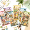 Pacote de coleção de adesivos PET criativos de produto novo transfronteiriço para materiais de journaling DIY de estudante, adesivos decorativos para journaling