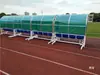 Refugios de Protección de Fútbol Móviles/Bancas para Deportistas Banco de Árbitros Campo de Fútbol Sillas de Descanso Fabricante