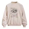 Sudadera con capucha casual de moda para hombre, cuello redondo, estampado de letras estilo americano, corte holgado, para primavera/otoño