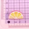 Pegatinas de Frutas Naranjas de Resina Transparente DIY Pegamento de Crema Decoración de Funda de Teléfono Pasador Goma para el Cabello Imán de Refrigerador Accesorios