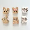 Accesorios de Conejo con Lazo de Algodón Relleno de Tela Animales Lindos Accesorios Hechos a Mano Accesorios para Ropa Conejo de Lana Fina