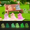Nuevo producto transfronterizo: resplandor en la oscuridad, gatito con la cabeza inclinada, accesorios de decoración DIY para jardinería y paisajismo, adornos para paisajes en miniatura