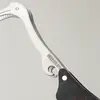 Pinzas para Té de Grulla de Titanio Puro, Accesorios de Juego de Té de Gama Alta, Seis Caballeros de la Ceremonia del Té, Pinzas para Taza de Té, Accesorios para Ceremonia del Té Casera, Madera de Nogal