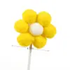 Decoración de fiesta para el cuerpo y el cabello con enchufe de flor pequeña para pastel japonés Lisheng, inserción de tarjeta, girasol, mesa de postres, suministros de repostería