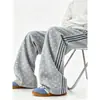 Pantalones de chándal estilo callejero americano con estampado integral de estrellas, pantalones casuales para pareja, pantalones rectos ajustados de pierna ancha para hombre