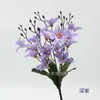 20 pequenas flores de lírio decoração de casa sala de estar shopping center forma de paisagem caixa de flores com sistema de adereço de cabeça de flor de minoria étnica