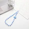 Nueva Cadena para Teléfono Móvil de Caramelo de Dibujos Animados con Lazo, Cuentas, Cordón para Teléfono Móvil, Colgante para Funda de Teléfono Móvil, Correa de Muñeca Anticaída para Mujer