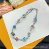 [Novidades Contínuas] Pulseira Cruzada Nova de Alta Qualidade Réplica Lv Letra V com Etiquetas, Artesanato de Ponta Atacado