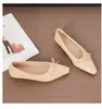 Novedad Otoño 2026 Estilo Francés Nicho Zapatos de Ballet Punta Fina Plisado Lazo Zapatos Planos de Noche para Mujer