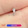 Pendientes de Aleación de Titanio F136 Piedra Cometa Botella Mágica Rosca Interna Clavo para Hélix Nasal Joyería para Piercings de Titanio Clavo para Labio