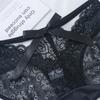 Pacote Combinado de Calcinhas Pretas Sexy de Renda Transparente para Mulheres, Cuecas Femininas Transparentes Vazadas de Alta Elasticidade