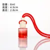 Botella de ambientador de coche de colores con cordón, colgante de perfume pequeño para ventilación de coche, botella difusora mini para espejo retrovisor