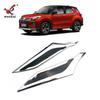 Aplicable a Perodua ATIVA faro modificado tira decorativa brillante galvanizada especial parche de ceja de faro