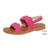 Sandalias de Playa Casuales Cómodas Antideslizantes de Suela Plana y Punta Redonda con Velcro para Mujer Moda Tallas Grandes Sandalias para Mujer