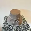 Chapéu Bucket Xadrez Simples Japonês para Mulheres Verão Chapéu de Bacia Rosto Livre Aba Larga Chapéu de Sol com Proteção Solar Faz o Rosto Parecer Menor Chapéu de Sol