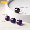 Coleção de Contas Espaçadoras Cubo de Cristal Natural, Acessórios para Joias DIY Feitos à Mão, Contas Soltas Cubo de Ágata para Pulseira, Acessórios Atacado