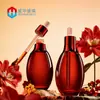 Botella gotero cuadrada plana personalizada de 30 ml para aceites esenciales, botella de vidrio para sérum cosmético, botella dispensadora original de vidrio para líquidos