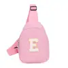 Bolso Infantil Nuevo y Elegante 2026 con 26 Letras Inglesas, Bolso de Pecho de Color Sólido para Niños y Niñas, Mini Bolsa de Almacenamiento Ligera para Bebé