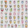 50 Boba Milk Tea Graffiti Adesivos Copo de Água Bagagem Adesivos Decorativos À Prova D'Água Adesivos Criativos de Chá com Leite Atacado