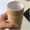 Empaque de té regalo caja de lata redonda de papel empaque caja redonda de barril para cosméticos color cilindro de aceite esencial cartón