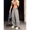 Pantalones jacquard de estilo retro americano con estampado oscuro, colección de otoño para hombre, con un diseño fluido de alta gama, corte recto y un ajuste relajado y holgado para uso casual
