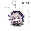 Chaveiro de Anime Periférico Honkai Star Rail Orvalho Branco 7 de Março Verde Quercetina Acrílico Pingente Dupla Face