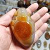 Fábrica de Jade Venta al por Mayor Calcedonia Tallada a Mano Mango Ágata Jade Baicai Vida Mango Ruyi Suministro en Vivo