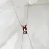 Elegante Collar de Acero Titanio con Letra H para Mujer, Lujo Ligero Nuevo Modelo 2026, Cadena para Clavícula, Cadena para el Cuello de Nicho, Accesorio de Moda de Gama Alta