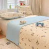 Colcha acolchada de algodón 100% Clase A, pieza única, sábana de cama de algodón puro engrosada, sábana para tatami/cama kang, juego de tres piezas, universal para todas las estaciones