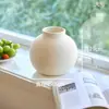Jarrón de Cerámica Liso Cepillado Estilo Wabi-Sabi Sencillo Arreglo Floral de Lujo Ligero Jarrón Pequeño Creativo de Gama Alta Adornos de Cerámica