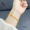 Loja de ouro com alta retenção de cor estrelas de ouro pulseira do mar pulseira de contas de transferência de flor moda de luxo leve namorada