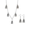 Moda Retro Tassel Colar Brincos Conjunto Europeu e Americano Estilo Boêmio Street Bell Colar Brincos Atacado