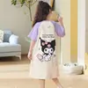 Pijama de Verão Fino para Meninas, Shorts de Manga Curta, Roupa de Casa Infantil, Pijama de Ar Condicionado para Crianças Meninas de Tamanho Médio e Grande, Camisola