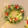 Corona Navideña Colgante Más Vendida en Amazon Escena Navideña Colgante para Ventana Puerta Ratán Colgante de Pared Decoraciones Accesorios