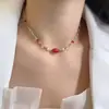2025 Nuevo Collar Retro Chino Colorido Estilo Étnico Dopamina Doble Capa Moda Trendy Accesorio para la Clavícula