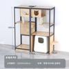 Gabinete de Escalada para Gatos, Árbol para Gatos, Arenero Grande, Estante para Gatos, Inodoro para Gatos, Cama para Gatos, Estante Integrado de Madera Maciza para Gatos, Estructura de Escalada Multicapa para Gatos