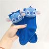 Calcetines de Muñeco 3D Versátiles de Doble Puntada Estilo Coreano para Niños Calcetines de Peluche de Dibujos Animados Calcetines de Media Caña Calcetines Caídos