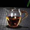 Vaso Público Transparente Resistente al Calor con Borde Puntiagudo y Asa No Caliente Vaso Público Doméstico Juego de Té Kung Fu Mar de Té Taza de Té