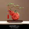 Novo Presente de Inauguração e Casa Nova Estilo Chinês: um Enfeite de Cabaça para a Entrada, um Presente para Casa Nova, Decoração para a Sala de Estar, Rack da TV e Bar