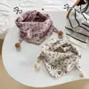 Cachecol Triangular à Prova de Vento e Quente para Crianças Outono e Inverno Novo Cachecol de Bebê Meninas Meninos Fofo Estilo Coreano Tendência Cachecol de Bebê