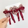 Acessórios de Cabelo para Meninas Novo Estilo Coreano Laço Rosa Grampo de Cabelo para Meninas Ornamento de Cabelo para a Parte de Trás da Cabeça Infantil