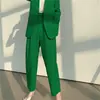 Pantalones de traje grises de estilo europeo y americano, holgados, talla grande, para mujer, ropa de trabajo 2025, multicolor opcional, suministro transfronterizo, pantalones de traje