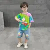 Conjunto de Verano de Manga Corta para Niños Ultraman 2026 Nuevo Infantil Bebé Dibujos Animados Elegante Conjunto de Dos Piezas de Verano Estilo de Moda
