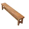 Mesa de conferencia tipo loft de madera maciza, banco de trabajo, escritorio de computadora, mesa y sillas de negociación, escritorio de oficina, mesa larga grande moderna simple