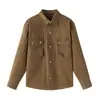 Camisa casual retrô estilo americano para homens, nova coleção outono 2026, manga longa, adequada para primavera e outono, tamanhos grandes, peça externa estilo workwear, marca da moda