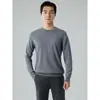 Suéter Masculino de Caxemira Outono e Inverno 2024 Outono e Inverno Novo Gola Redonda Solto Tamanho Grande Casual Suéter Básico para Homens