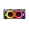 Boomboxes Novo de Alta Potência Duplo 6,5 Polegadas com Microfone, Luzes Coloridas, Volume Alto, Bluetooth Alto-Falantes Grandes