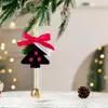 Popular Transfronteiriço Pingente Sino de Pelúcia para Árvore de Natal Decoração de Árvore de Natal Pingente Sino com Laço Decoração de Natal