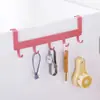 Gancho para porta de armário de cozinha tipo porta traseira prateleira de armazenamento sem furos cabide de parede para quarto sem pregos cabide de porta traseira